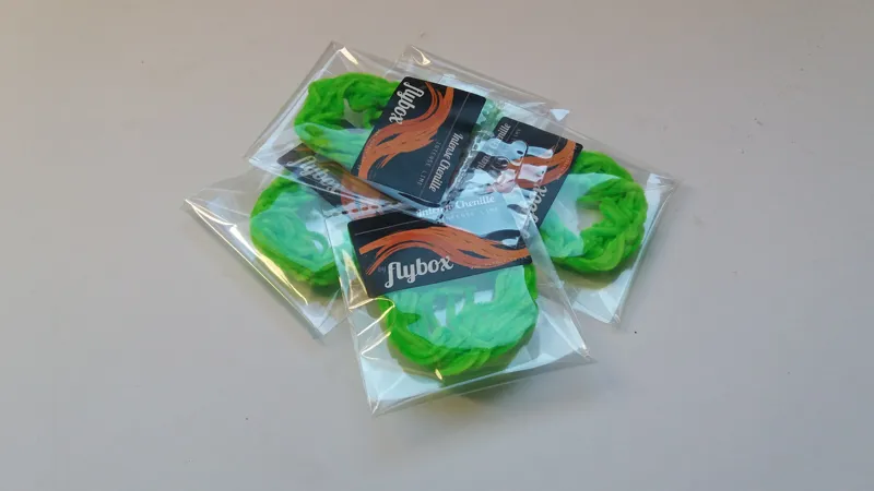 Flybox Intense Chenille in Intense Lime